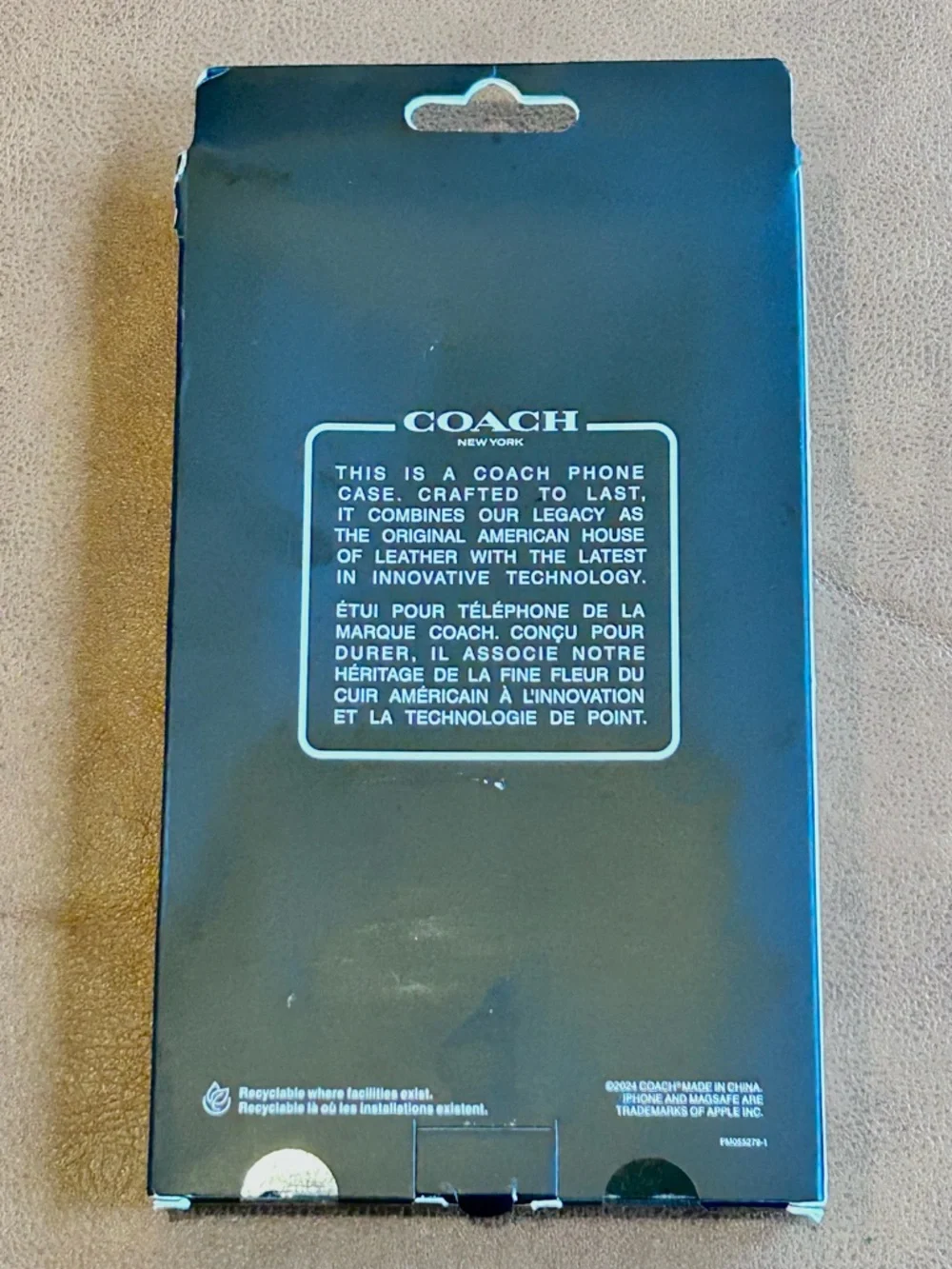 COACH Clear Signature Ombré Monogram Pattern iPhone 16 Pro Max MagSafe Case NIB - Picture 12 of 15